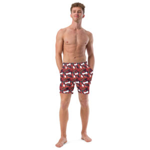 Crimson Snake Swim trunks