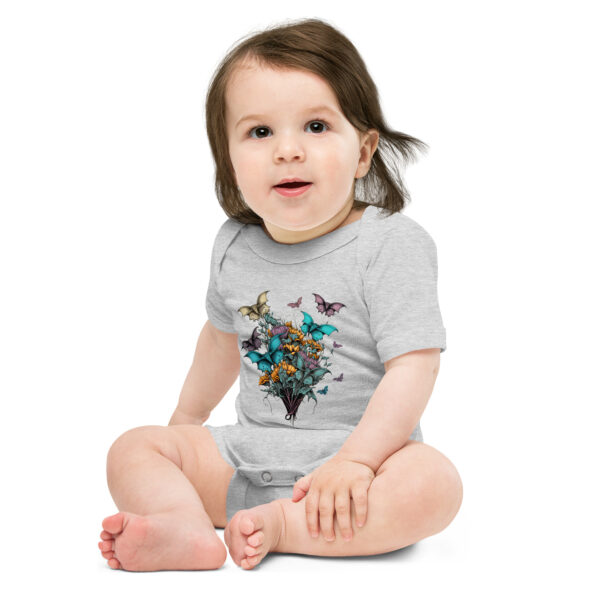 Bouquet of Bats Baby short sleeve one piece - Image 4