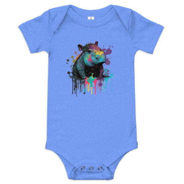 Splattered Gothippo Baby short sleeve one piece - Image 3