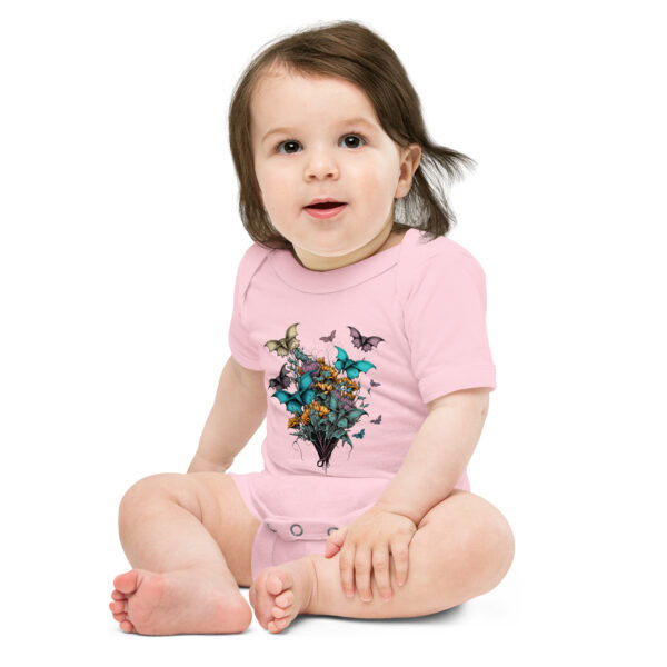 Bouquet of Bats Baby short sleeve one piece - Image 5