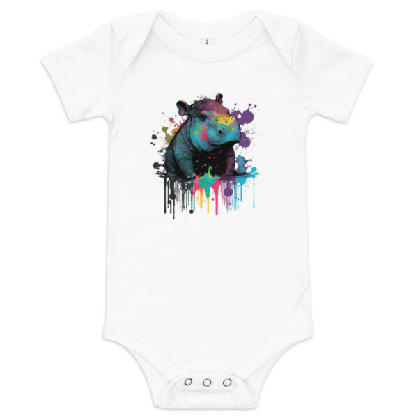 Splattered Gothippo Baby short sleeve one piece - Image 7