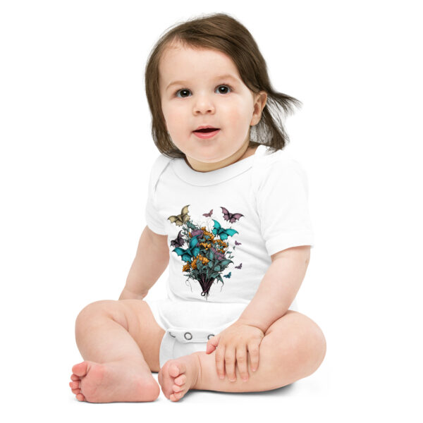 Bouquet of Bats Baby short sleeve one piece - Image 7