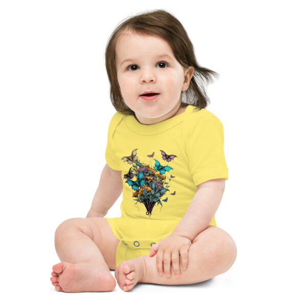 Bouquet of Bats Baby short sleeve one piece - Image 6