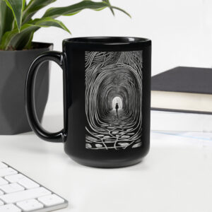 Silent Stalker Black Glossy Mug
