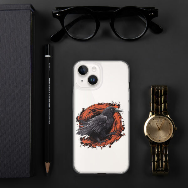 Augured Raven Clear Case for iPhone® - Image 2