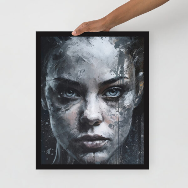 Cybernetic Glare Framed Art