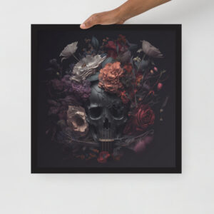 Grim Guitar Framed Art