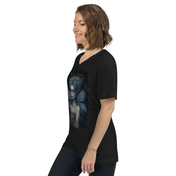 Blue Fairy Unisex Short Sleeve V-Neck T-Shirt - Image 2