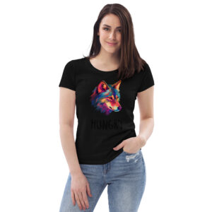 Hungry Wolf Women's fitted eco tee