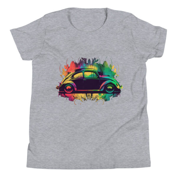 Multicolor Gothic VW Bug Youth Short Sleeve T-Shirt - Image 10