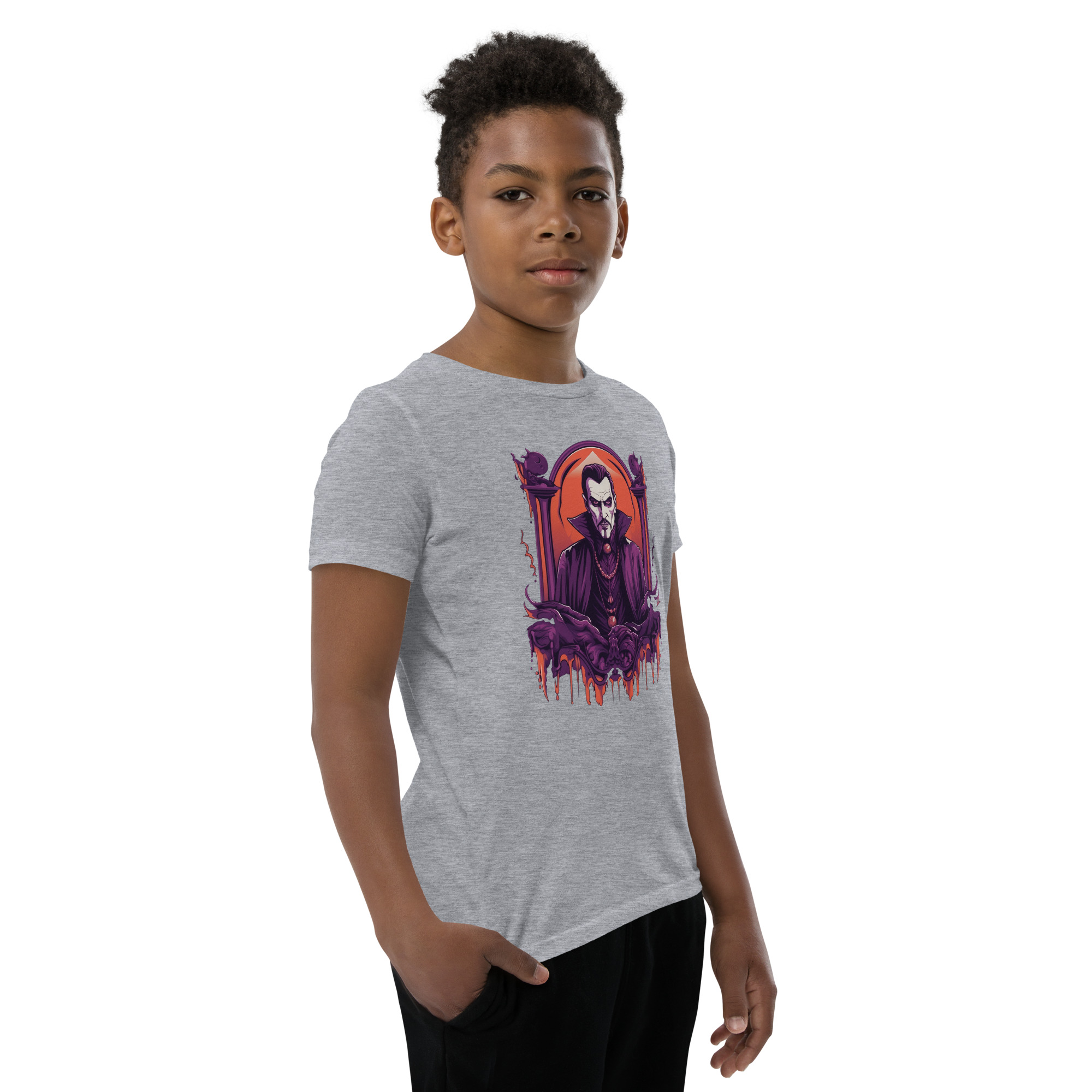 Dark Dracula Youth Short Sleeve T-Shirt - Image 30