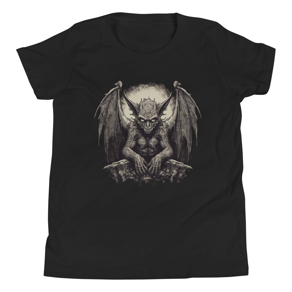 Evil Gargoyle Youth Short Sleeve T-Shirt