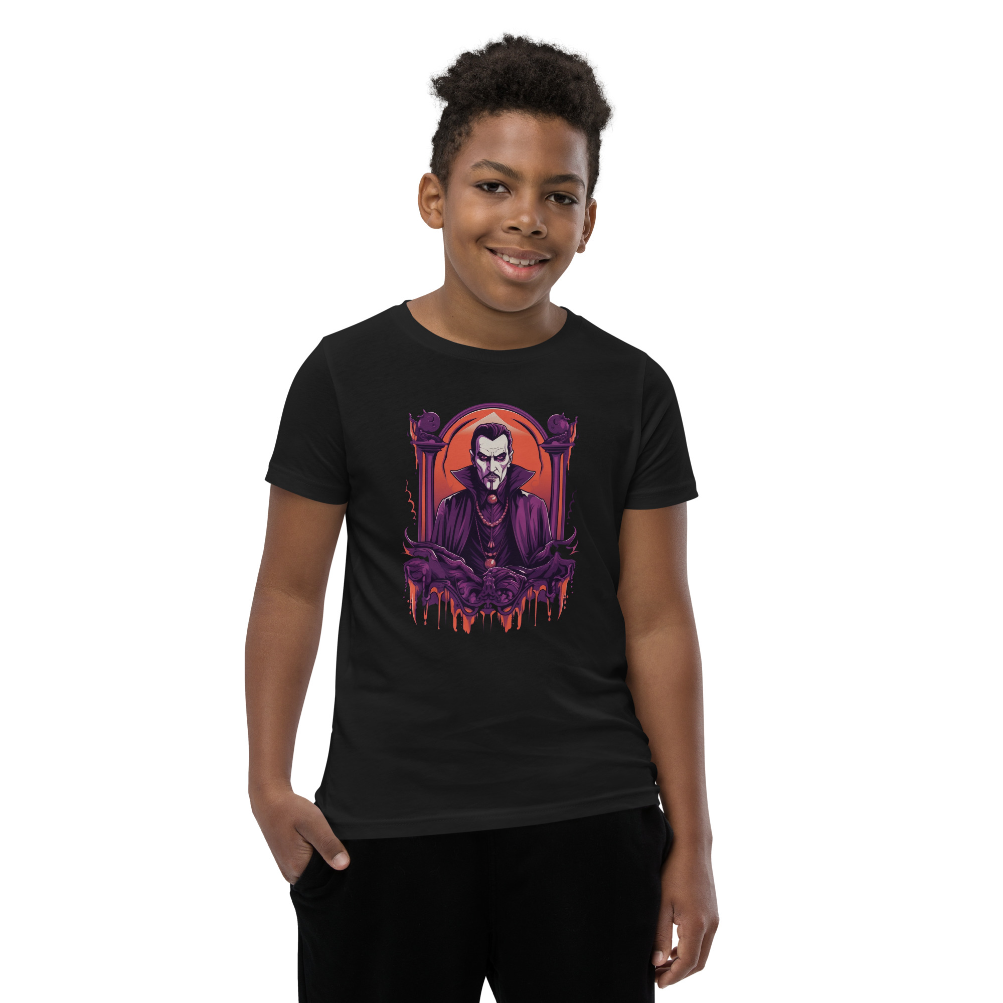 Dark Dracula Youth Short Sleeve T-Shirt