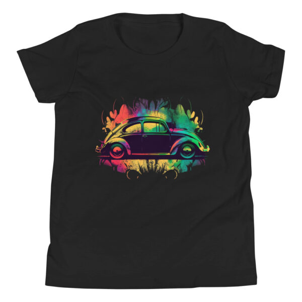 Multicolor Gothic VW Bug Youth Short Sleeve T-Shirt