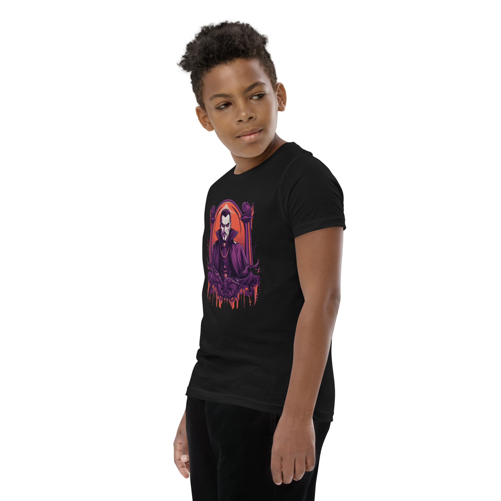 Dark Dracula Youth Short Sleeve T-Shirt - Image 2