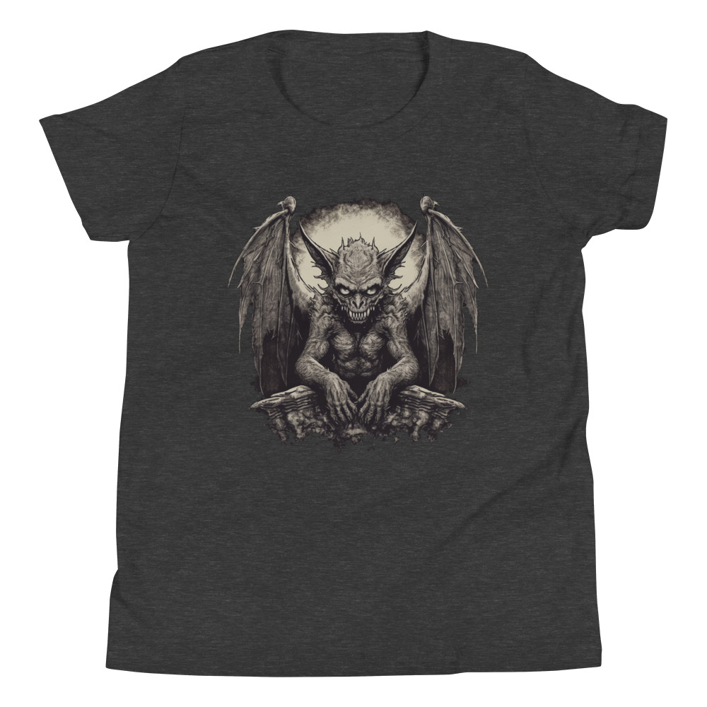 Evil Gargoyle Youth Short Sleeve T-Shirt - Image 4