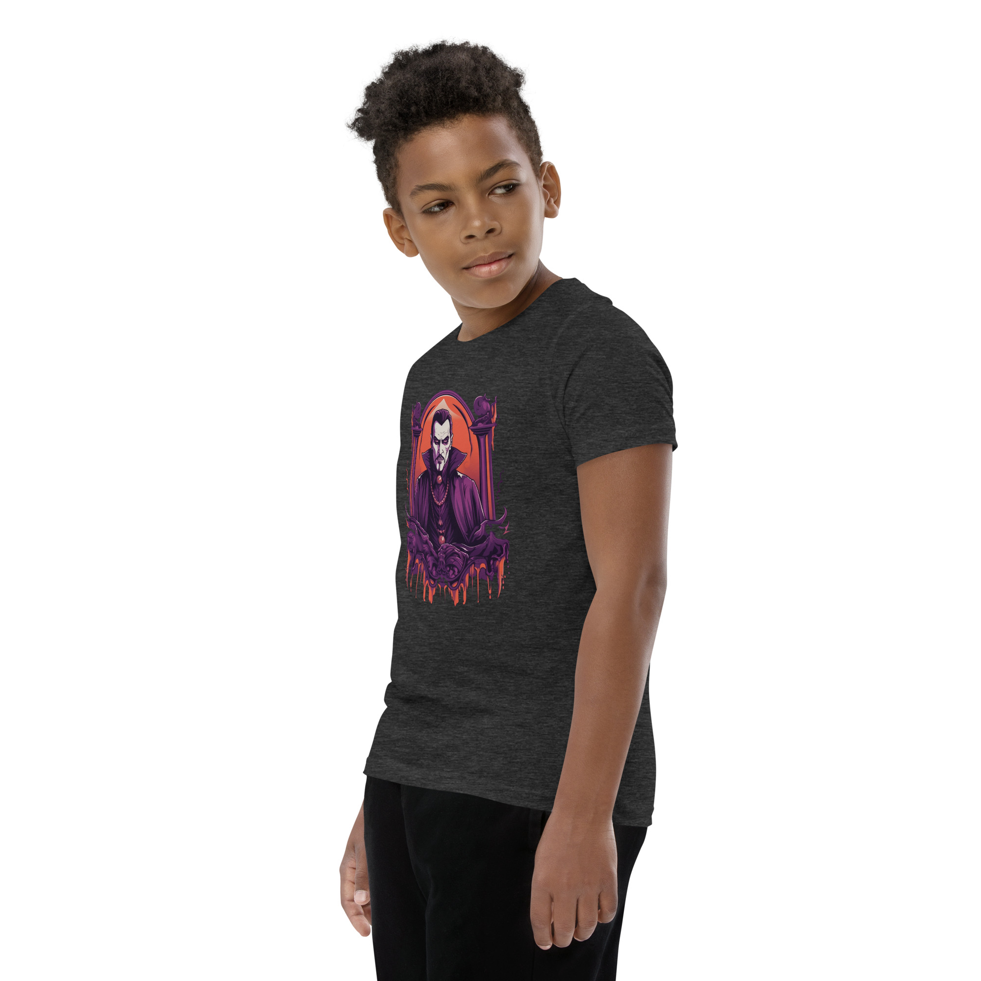 Dark Dracula Youth Short Sleeve T-Shirt - Image 11
