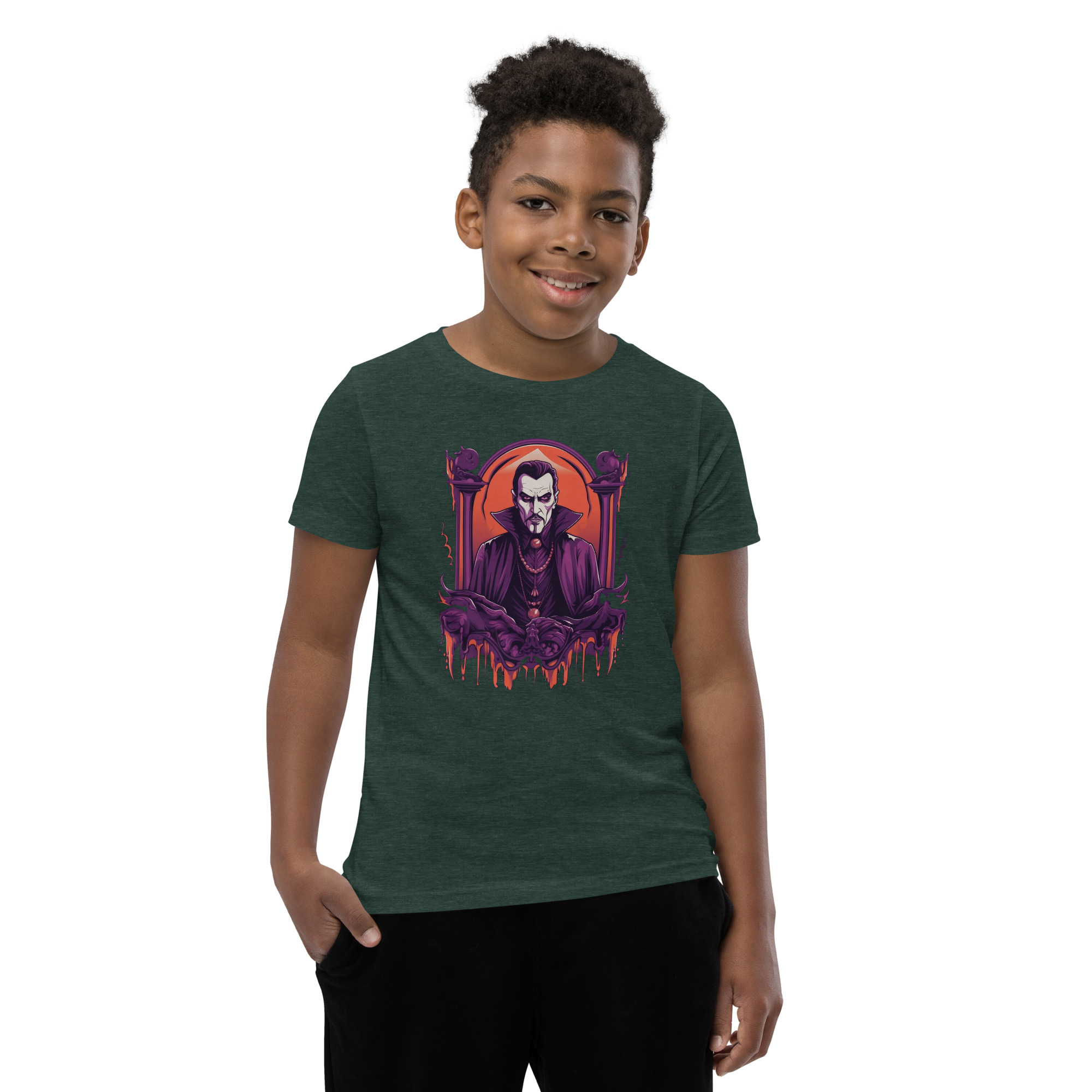 Dark Dracula Youth Short Sleeve T-Shirt - Image 19