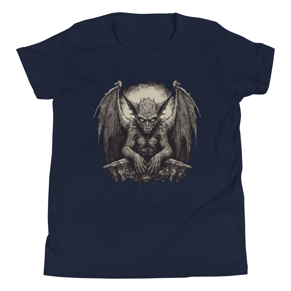 Evil Gargoyle Youth Short Sleeve T-Shirt - Image 2