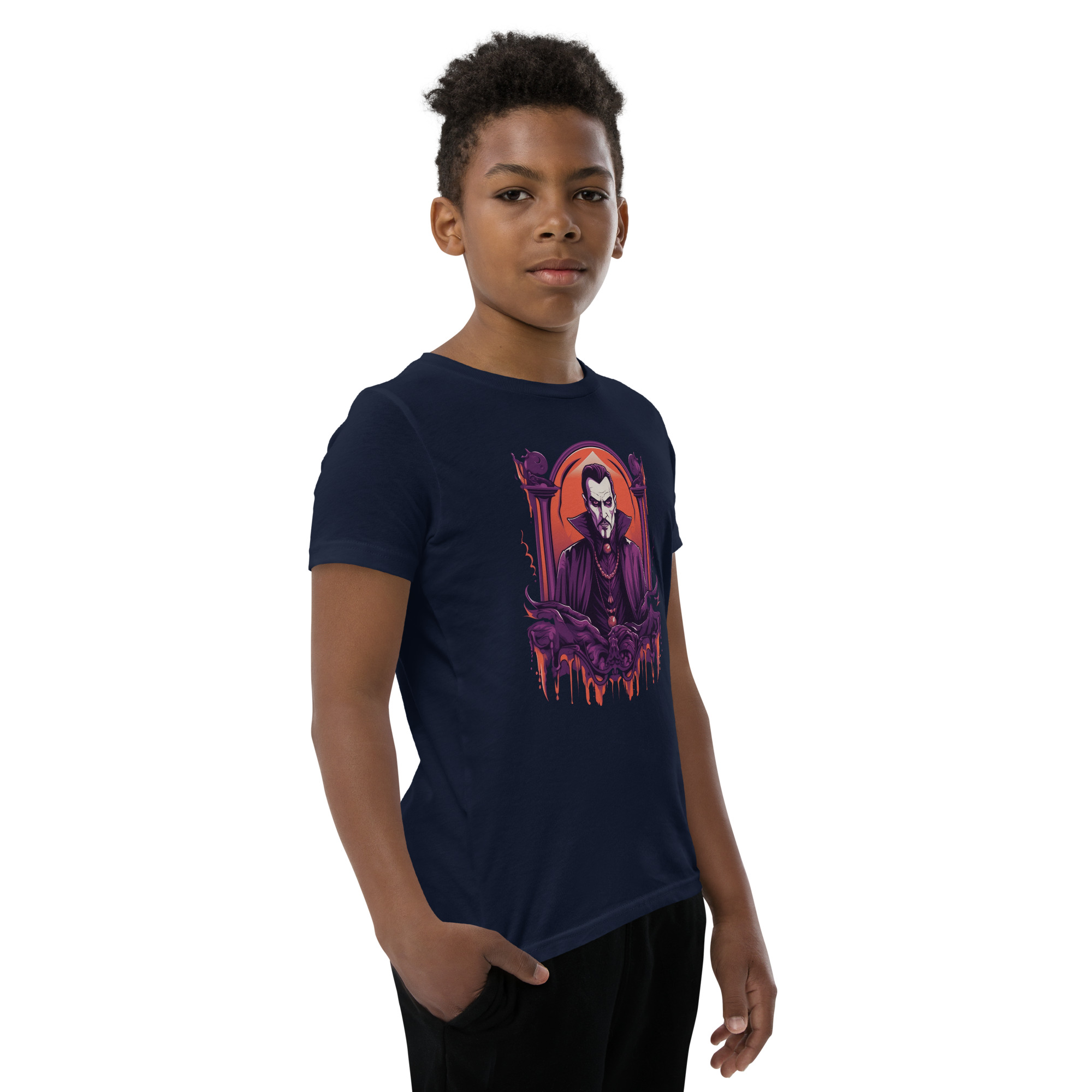 Dark Dracula Youth Short Sleeve T-Shirt - Image 6