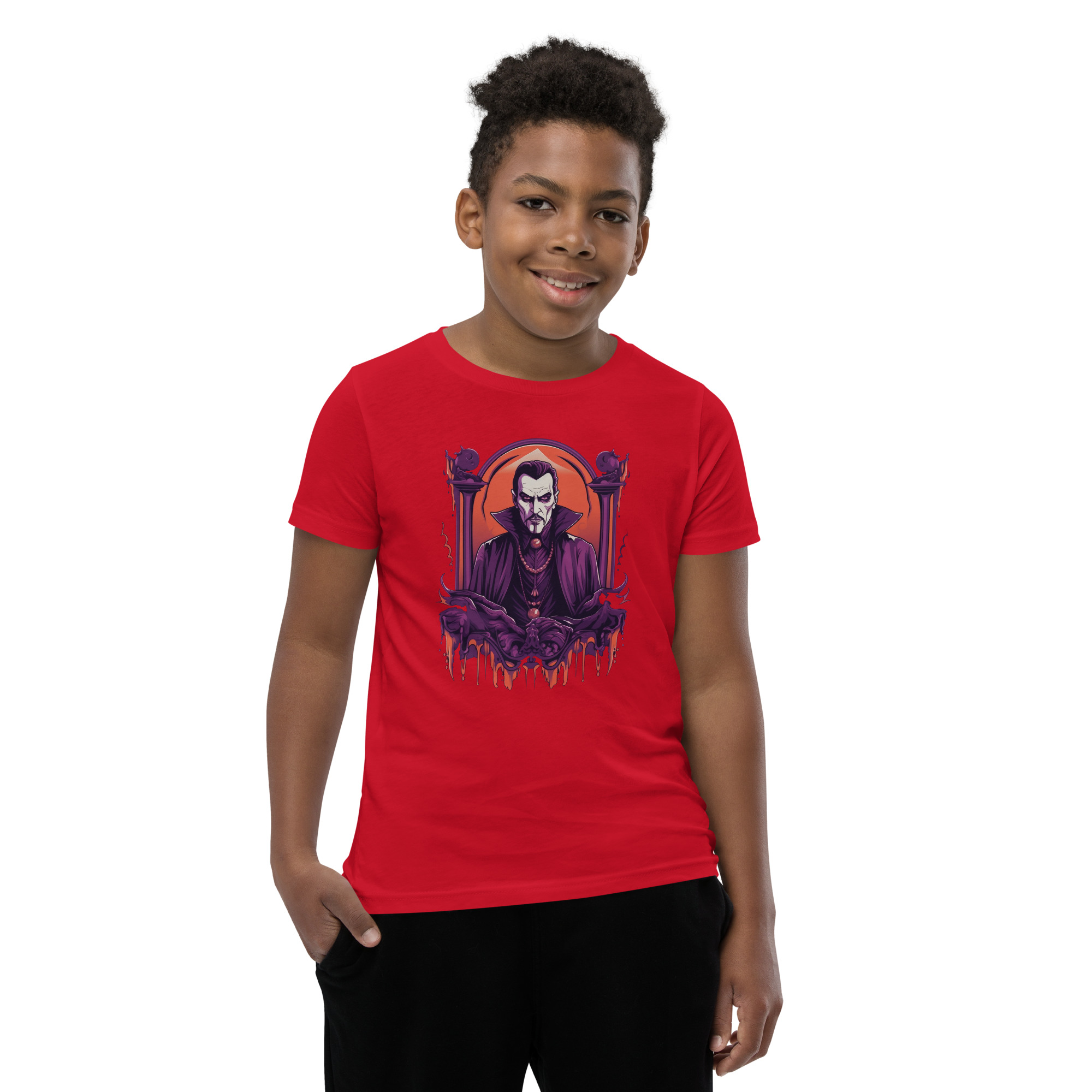 Dark Dracula Youth Short Sleeve T-Shirt - Image 7