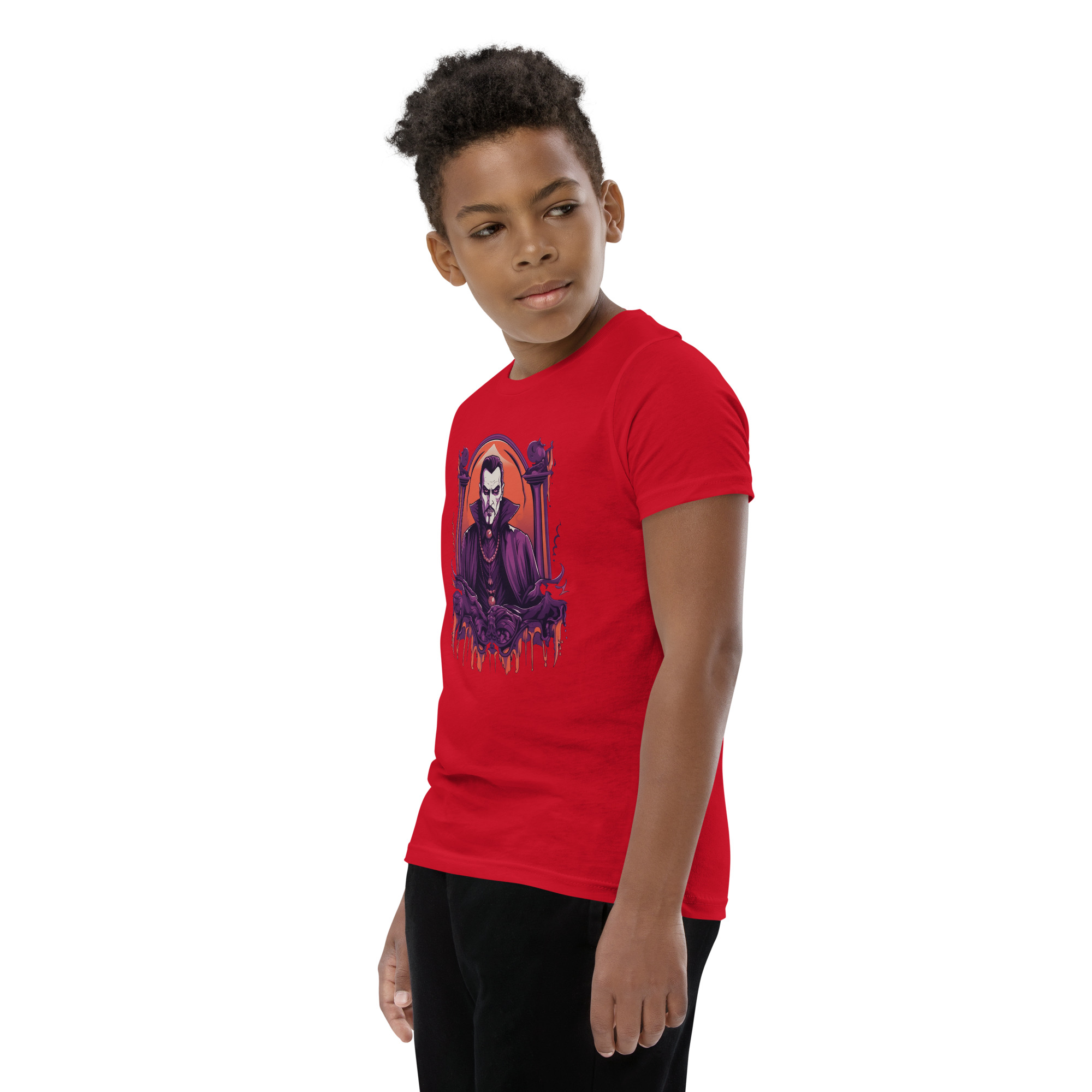 Dark Dracula Youth Short Sleeve T-Shirt - Image 8