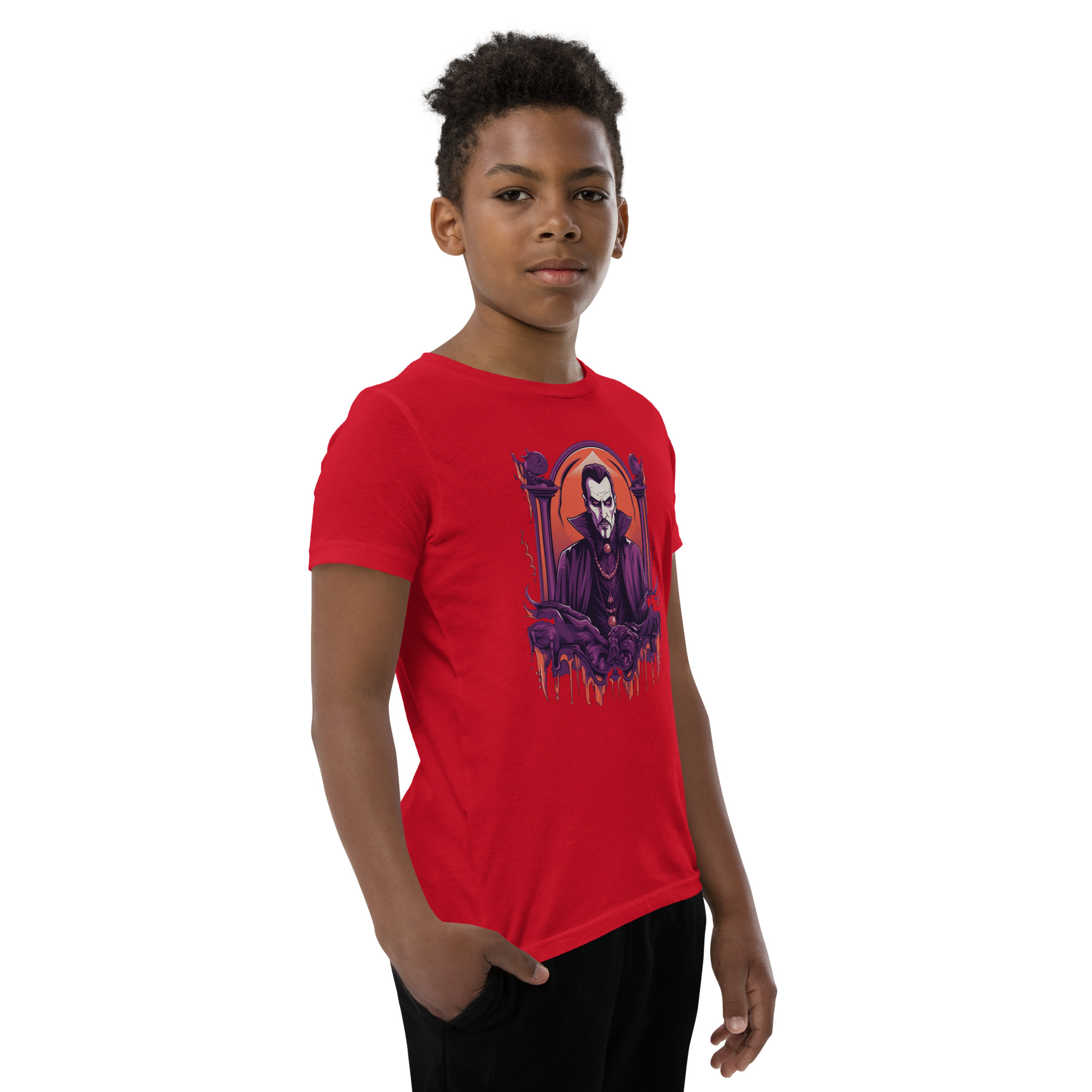 Dark Dracula Youth Short Sleeve T-Shirt - Image 9