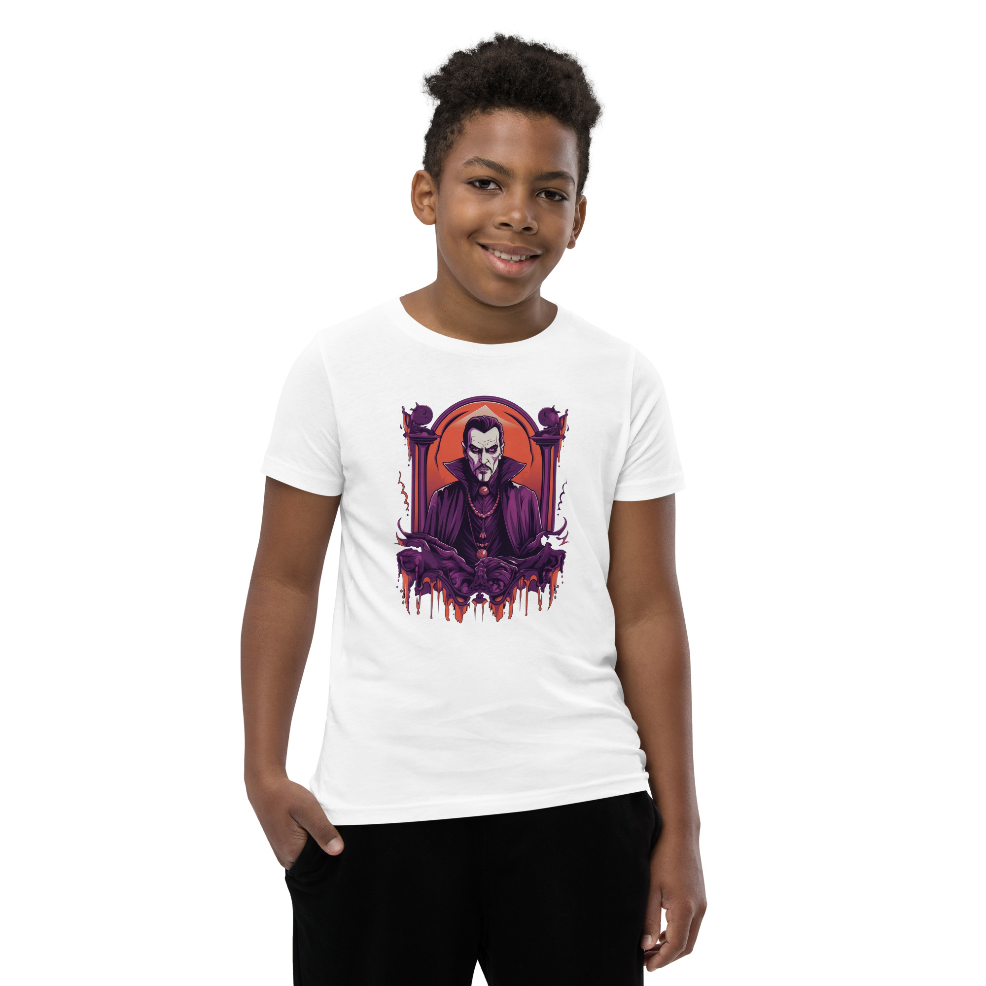 Dark Dracula Youth Short Sleeve T-Shirt - Image 31