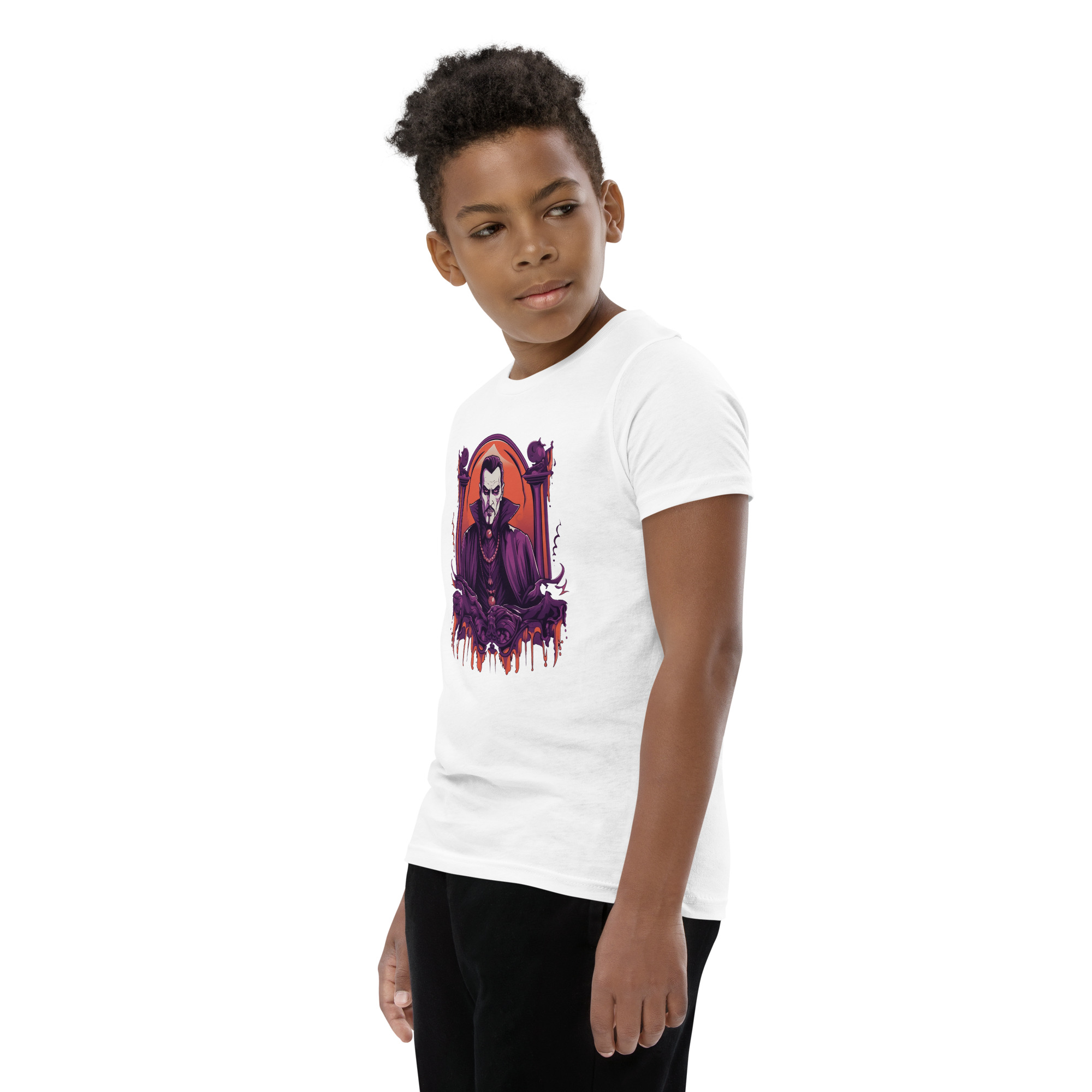Dark Dracula Youth Short Sleeve T-Shirt - Image 32