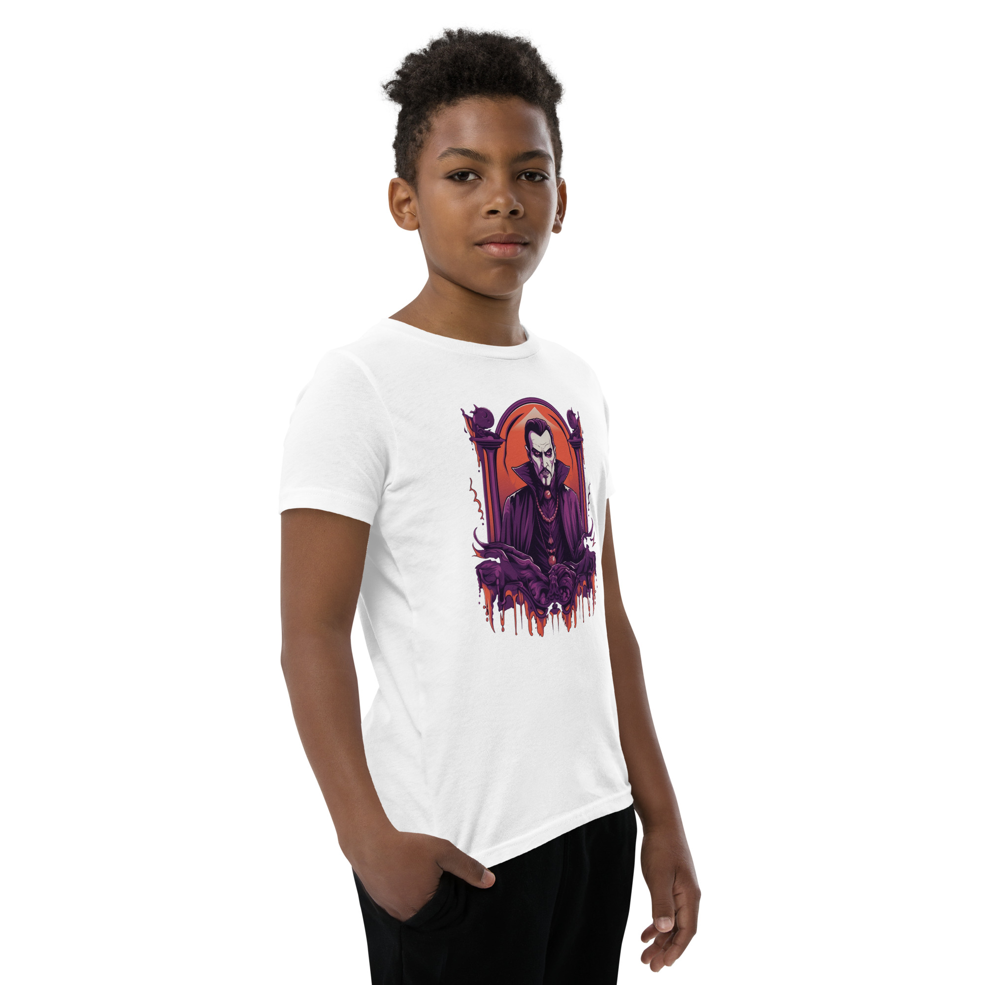 Dark Dracula Youth Short Sleeve T-Shirt - Image 33
