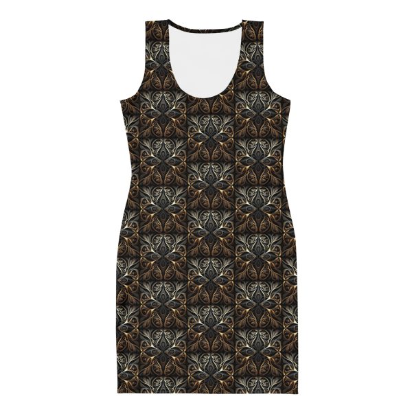 Dark Goth Tiles Sublimation Cut & Sew Dress - Image 2