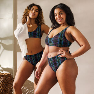 Dark Goth Smoke high-waisted bikini