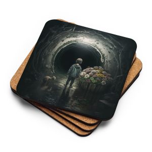 Before the Labyrinth Cork-back coaster